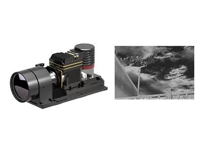 23mm 렌즈가있는 석유 화학 산업 적외선 가스 누출 감지 카메라