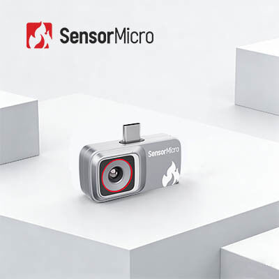 스마트폰에 연결된 전기 핫스팟 및 모바일 애플리케이션용 256×192/12μm 냉각되지 않은 열 카메라